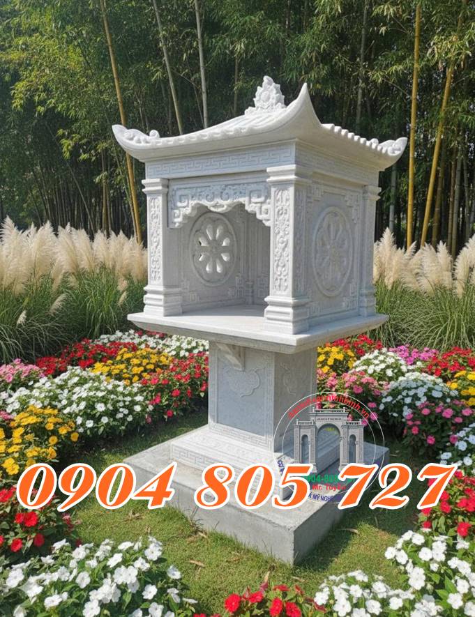 Miếu thờ đá trắng thờ thần linh - Nhận làm miếu thờ nhỏ trước nhà bằng đá thờ thần linh uy tín giá tốt Miếu thờ đá trắng thờ thần linh - Nhận làm miếu thờ nhỏ trước nhà bằng đá thờ thần linh uy tín giá tốt