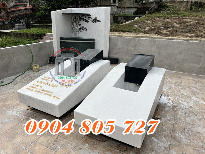 Mộ đá đôi nguyên khối ở Thái Bình - Xưởng làm mộ đá ở Thái Bình – Giá gốc không qua trung Gian Mộ đá đôi nguyên khối ở Thái Bình - Xưởng làm mộ đá ở Thái Bình – Giá gốc không qua trung Gian