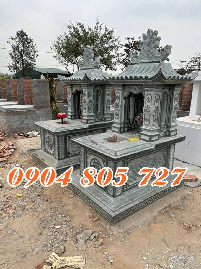 Mộ đá xanh rêu một mái tại Hưng Yên - Báo Giá Mộ Đá Hưng Yên Mới Nhất 2025 - Thiết Kế Miễn Phí