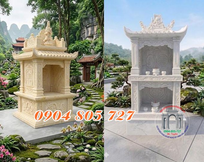 Các mẫu miếu thờ 2 tầng bằng đá đẹp được ưa chuộng năm 2026 Các mẫu miếu thờ 2 tầng bằng đá đẹp được ưa chuộng năm 2026