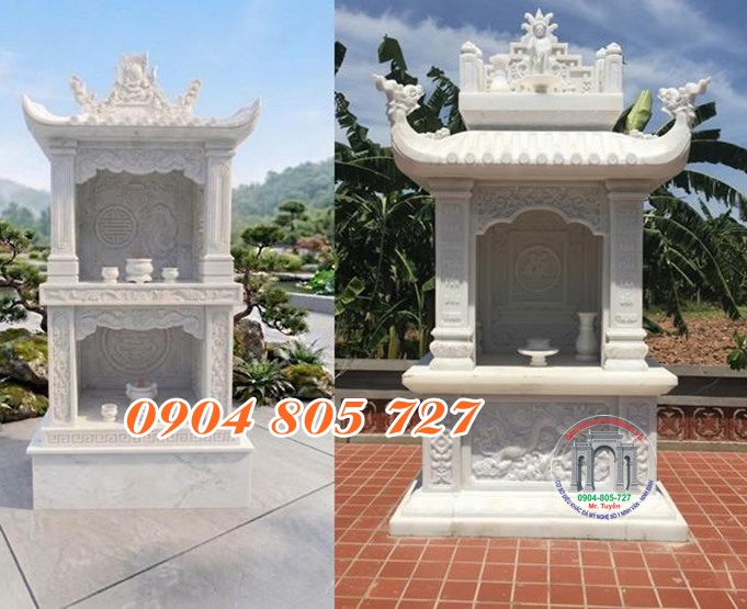 Mẫu miếu 2 tầng bằng đá trắng mẫu miếu thờ 2 tầng bằng đá đẹp chuẩn phong thủy Mẫu miếu 2 tầng bằng đá trắng mẫu miếu thờ 2 tầng bằng đá đẹp chuẩn phong thủy