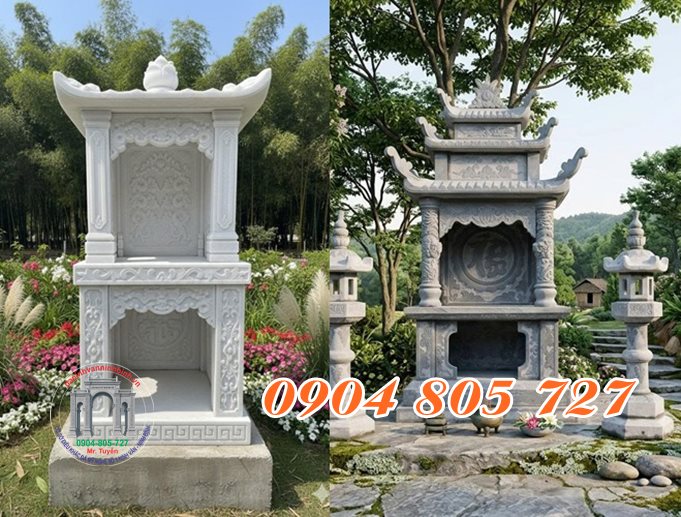 Miếu thờ 2 tầng mái cong truyền thống mẫu miếu thờ 2 tầng bằng đá đẹp chuẩn phong thủy Miếu thờ 2 tầng mái cong truyền thống mẫu miếu thờ 2 tầng bằng đá đẹp chuẩn phong thủy