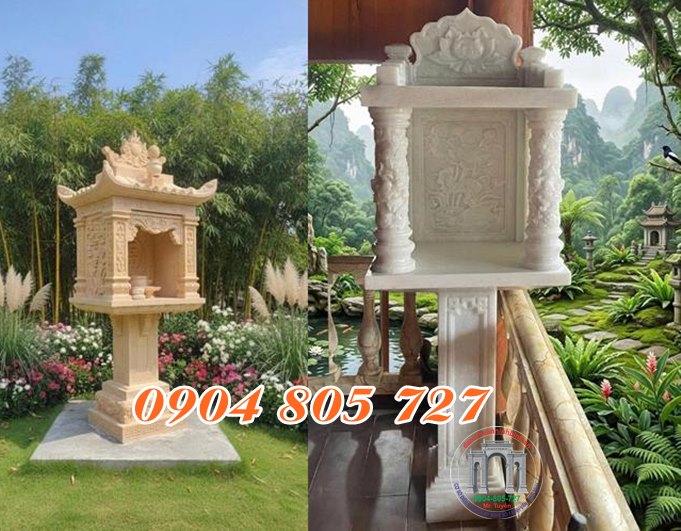 Miếu thờ có tầng mẫu miếu thờ 2 tầng bằng đá đẹp chuẩn phong thủy Miếu thờ có tầng mẫu miếu thờ 2 tầng bằng đá đẹp chuẩn phong thủy